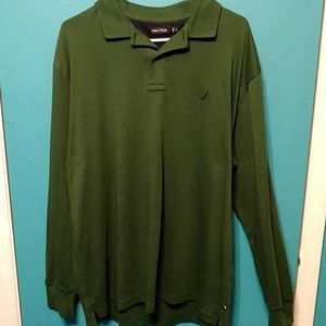 MEN'S WEAR - EUC NAUTICA LONG SLEEVE POLO